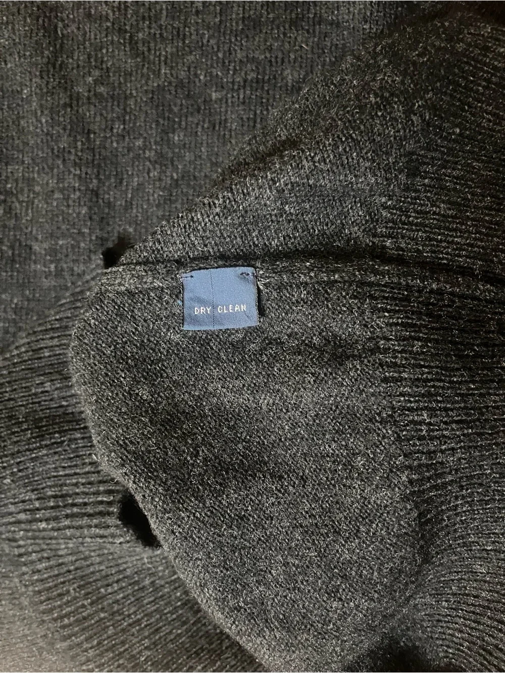 Vintage 90s Polo by Ralph Lauren Charcoal Lambswool Polo Sweater w/ Purple Pony